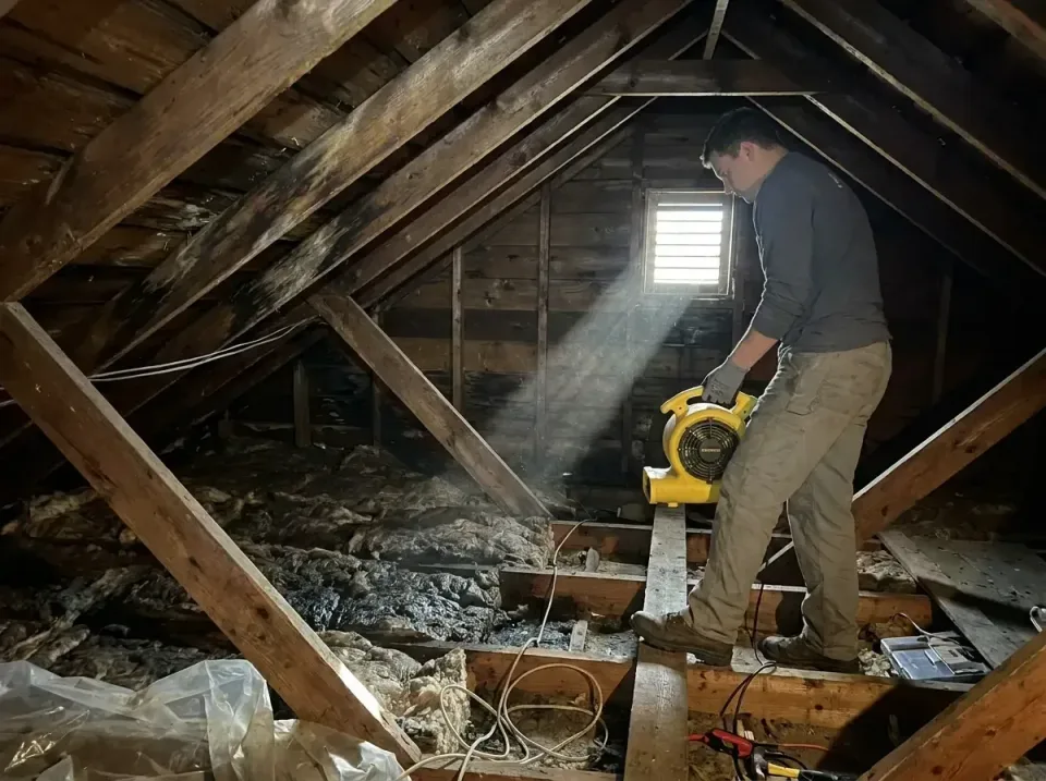 attic-water-damage-drying-proc-007 — frequently asked questions, Emergency Water Extraction & 24/7 Flood Response in Pearlan…